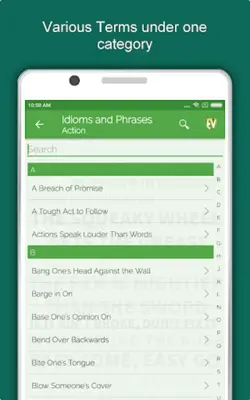 Idioms, Phrases & Proverbs Off android App screenshot 5